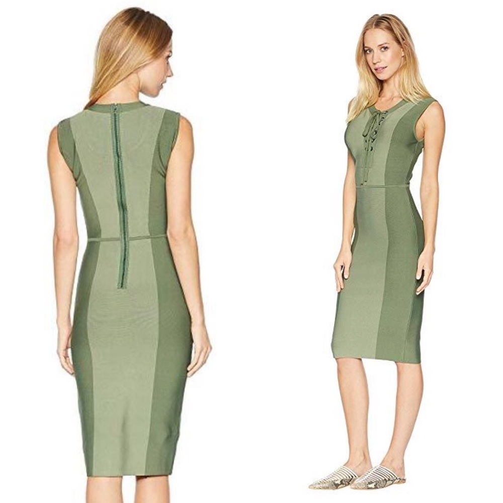 Lace Up Bodycon Dress by BCBG Max Azria NWT